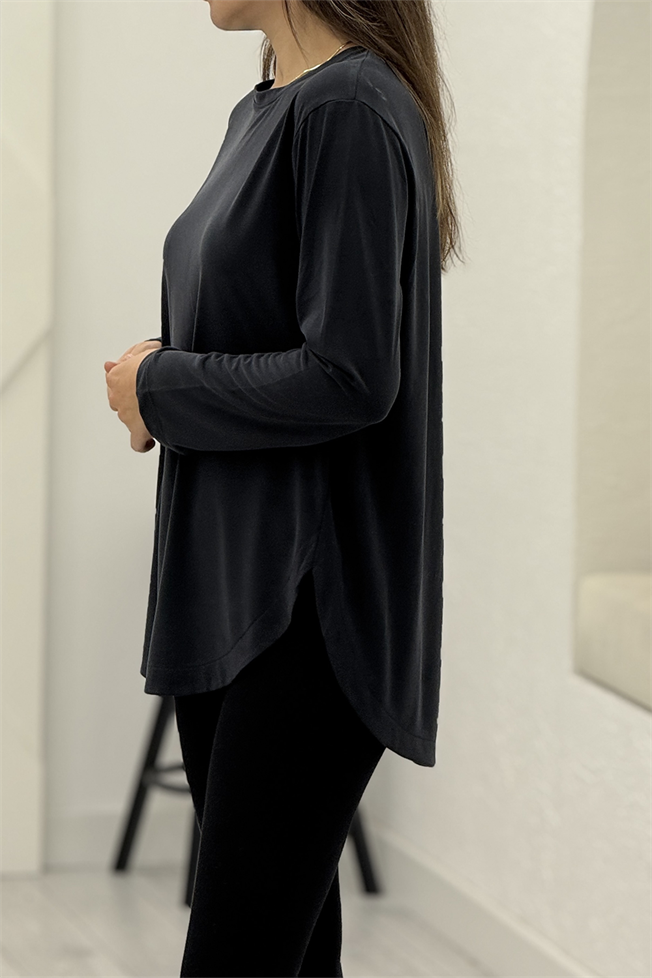 Siyah Modal Tshirt 3295