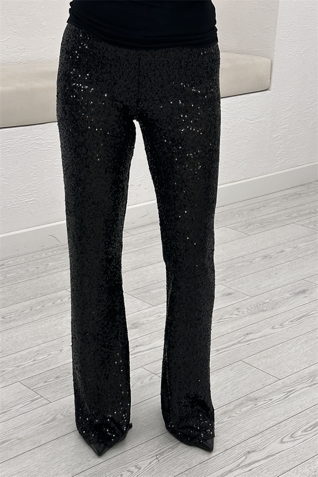 Siyah Payet Pantolon 3381