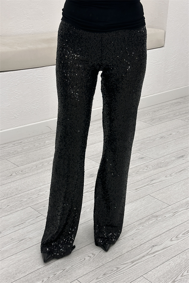 Siyah Payet Pantolon 3381