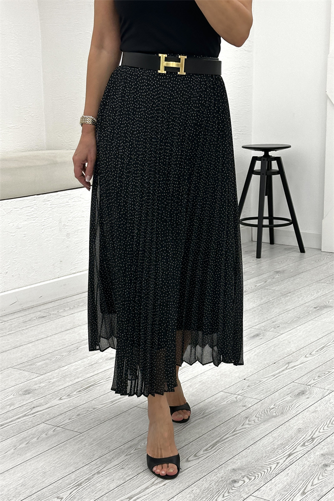 Siyah Puantiyeli Etek 1044