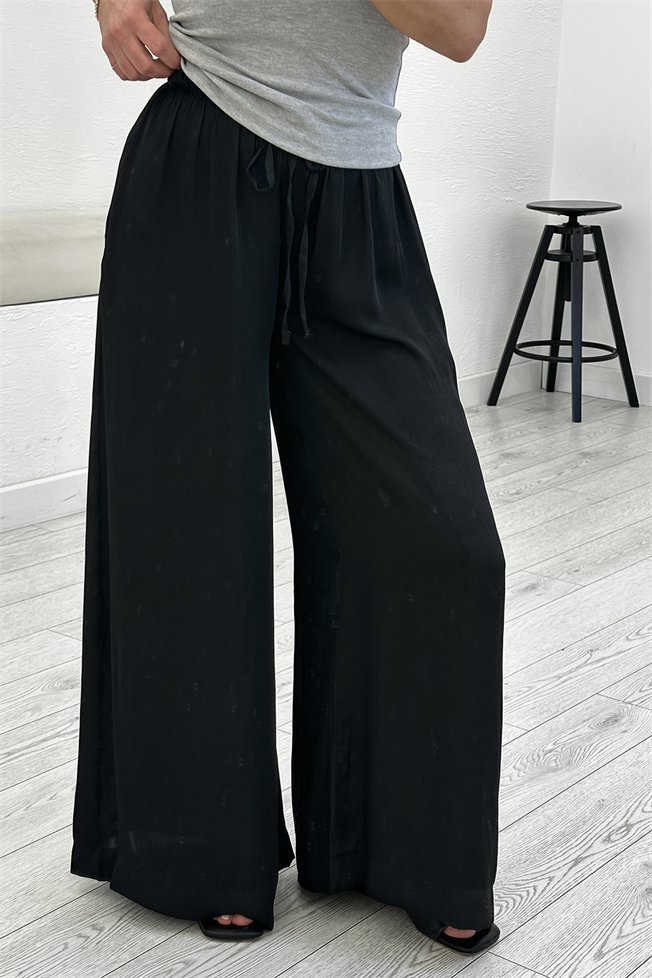 Siyah Saten Pantolon 1363