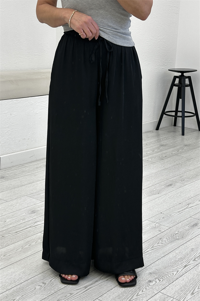 Siyah Saten Pantolon 1363