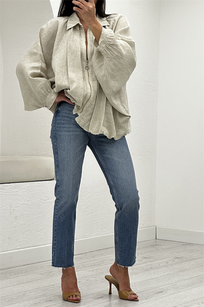 Taş Pileli Bomber Ceket 39446