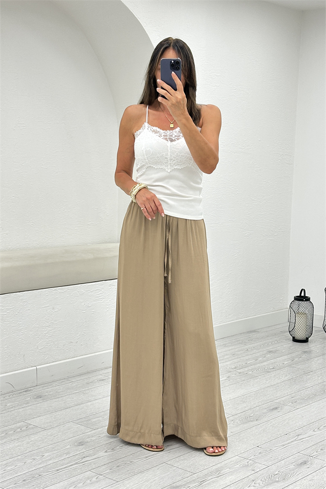 Vizon Saten Pantolon 1363