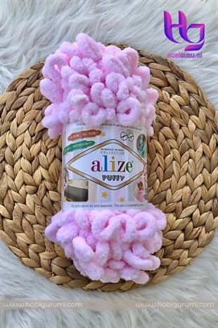 Alize Puffy Bebe Pembe Renk El Örgü İpi (31)