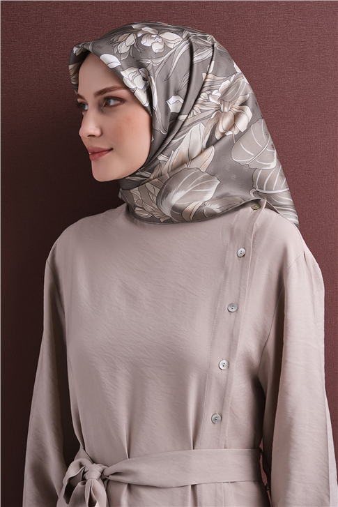 Armine Jakarlı İpek Eşarp 9608D 09 