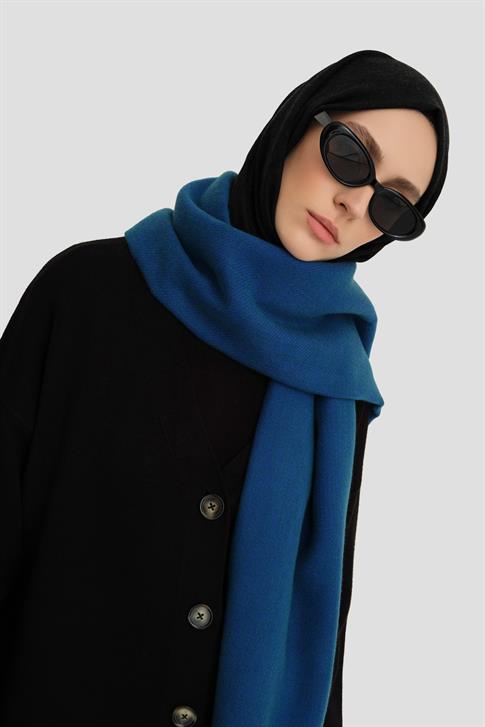 Armine Püsküllü Atkı Saks