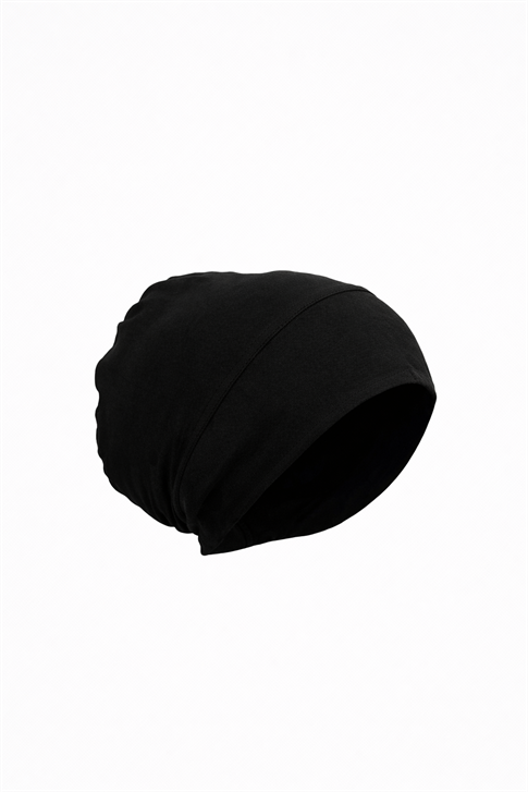 Düz Geçme Bone Siyah