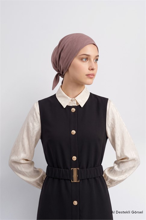 Armine Dikişsiz Bağlı Bone Vizon