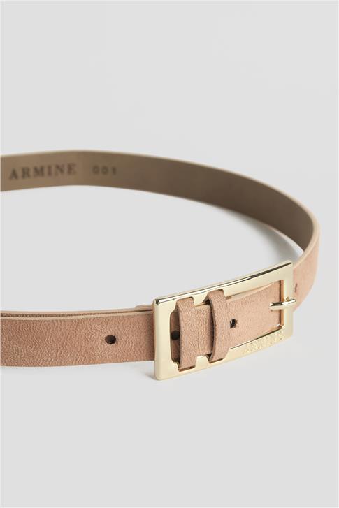 Armine İnce Süet Kemer 25YD001 Orkide