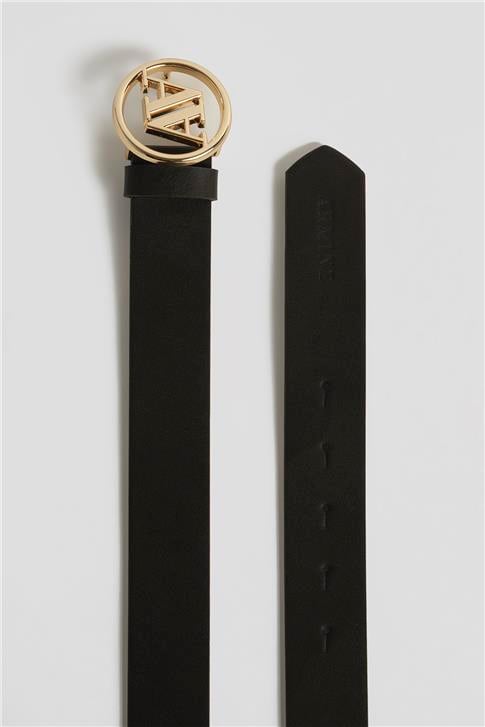 Armine Logolu Deri Kemer 25YD005 Acı Kahve