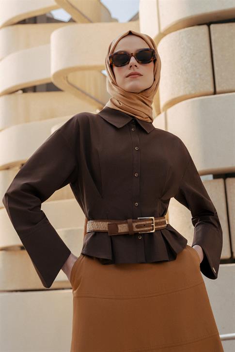 Armine Hasır Kemer 25YD009 Taba 