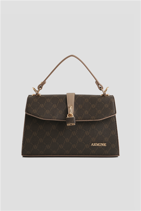 Armine Çanta Noktalı 25YD7425 Kahverengi