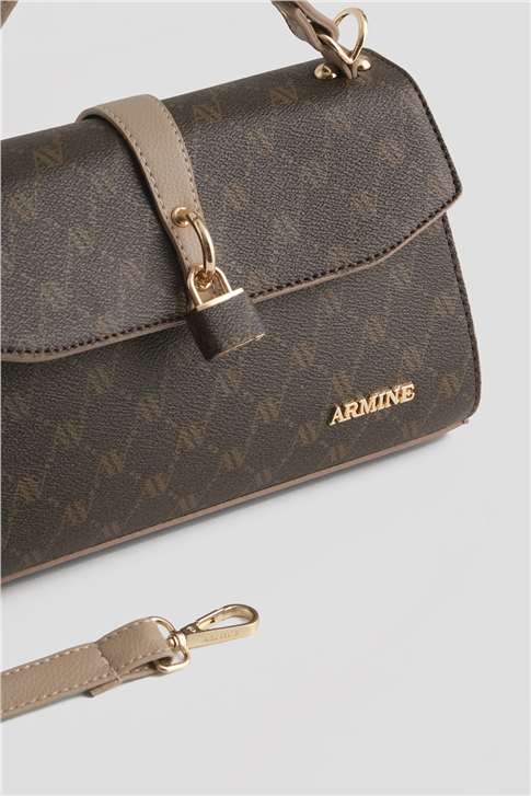 Armine Çanta Noktalı 25YD7425 Kahverengi