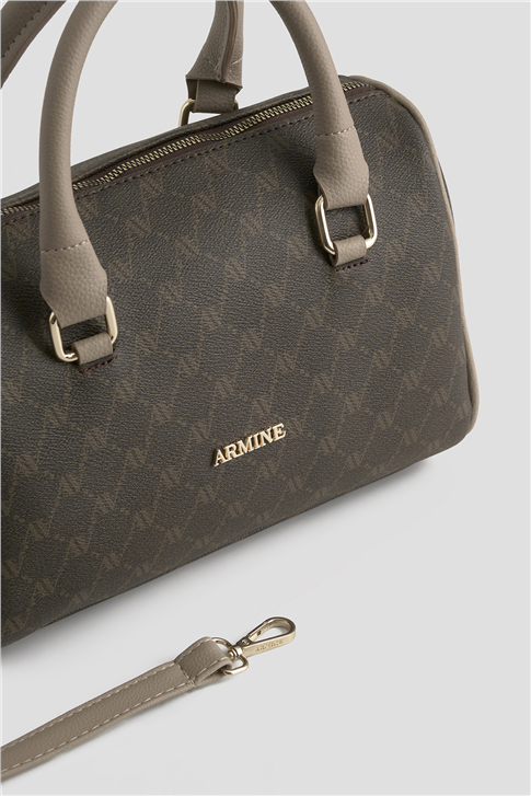 Armine Çanta Noktalı 25YD7427 Kahverengi