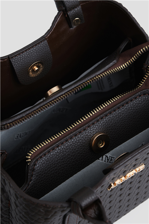 Armine Çanta Örgü 25YD7416 Kahverengi