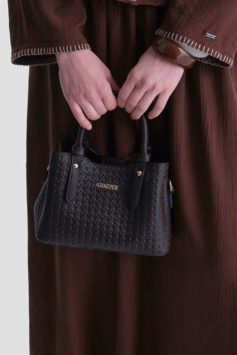 Armine Çanta Örgü 25YD7416 Kahverengi