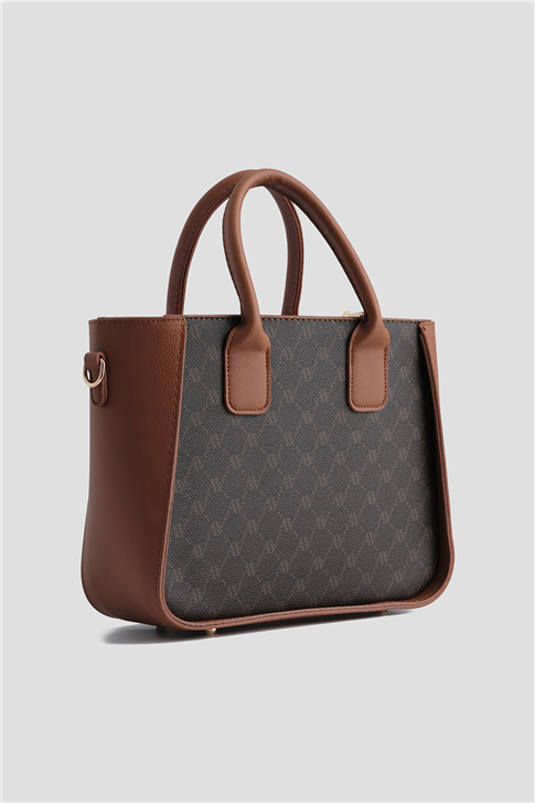 Armine Çanta Noktalı 25YD7419 Kahverengi