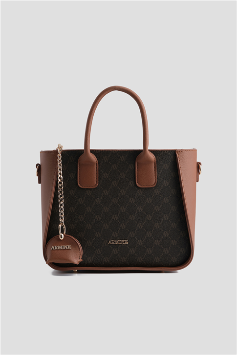 Armine Çanta Noktalı 25YD7419 Kahverengi