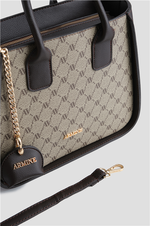 Armine Çanta Noktalı 25YD7419 Vizon