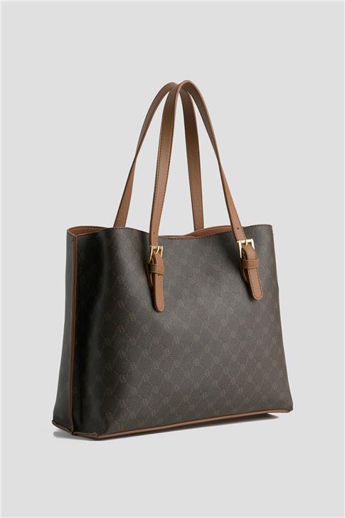 Armine Çanta Noktalı 25YD7421 Kahverengi