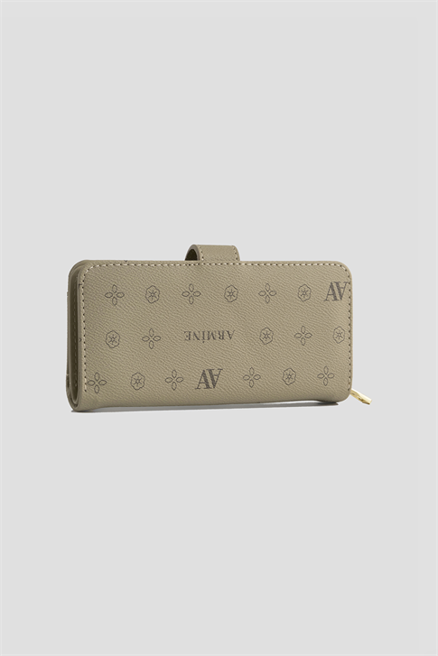 Armine Cüzdan Baskılı 25YD7003 Vizon