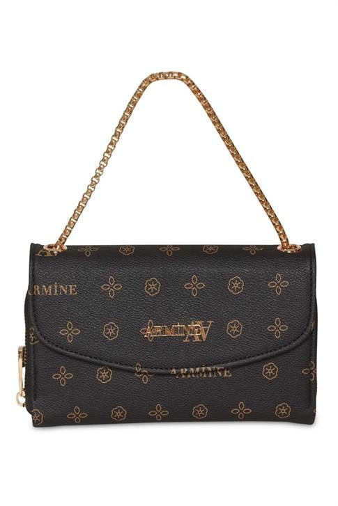 Armine El Çantası Baskılı 25YD7014 Siyah