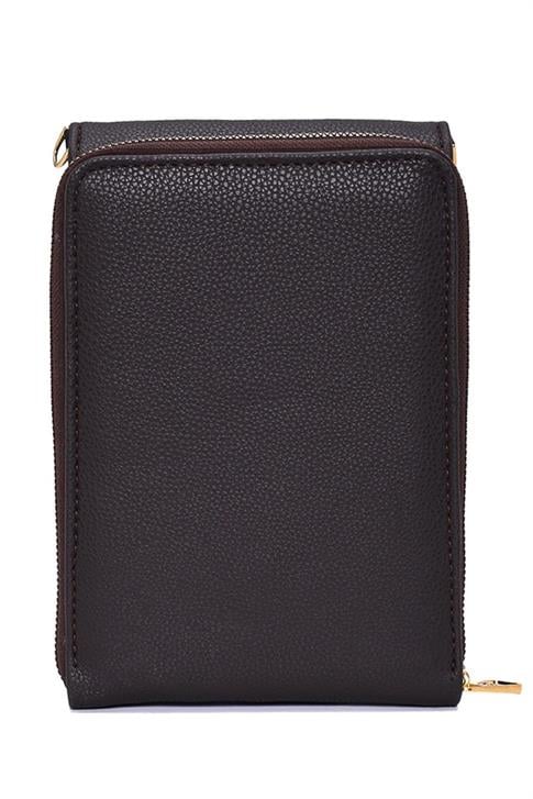 Armine Pia Deri El Çantası 25YD7266 Kahverengi