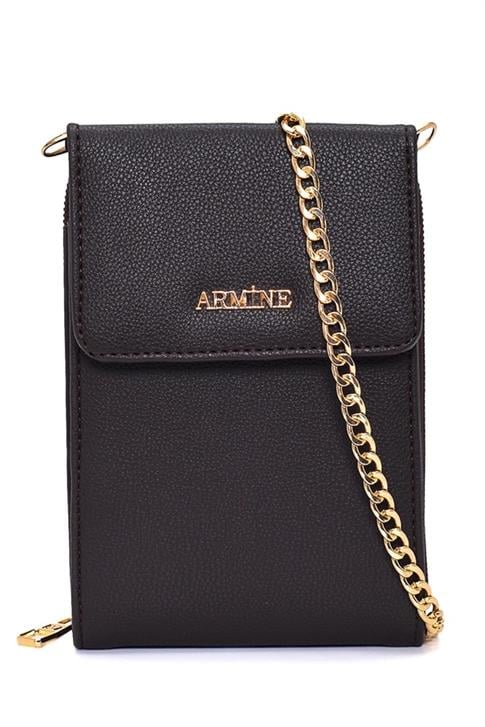 Armine Pia Deri El Çantası 25YD7266 Kahverengi