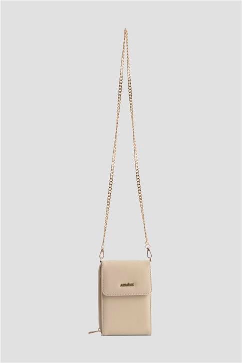 Armine Pia Deri El Çantası 25YD7266 Krem