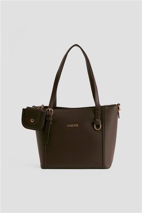 Armine Pia Deri El Çantası 25YD7266 Krem