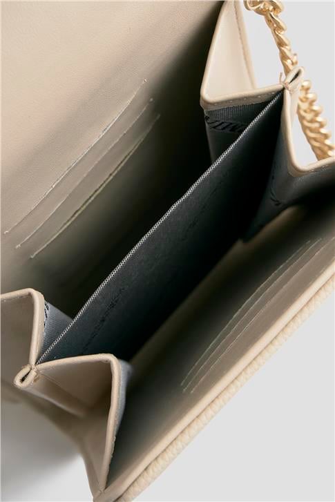 Armine Pia Deri El Çantası 25YD7266 Krem