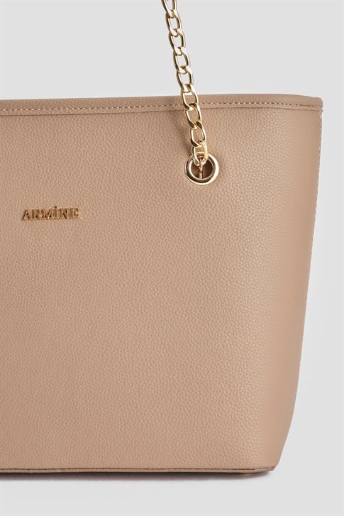Armine Pia Deri Çanta 25YD7271 Vizon