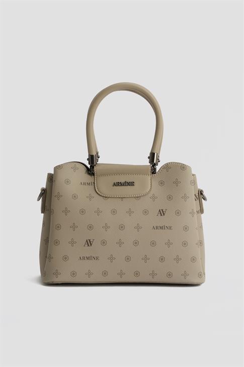 Armine Çanta Baskılı 25YD7342 Vizon