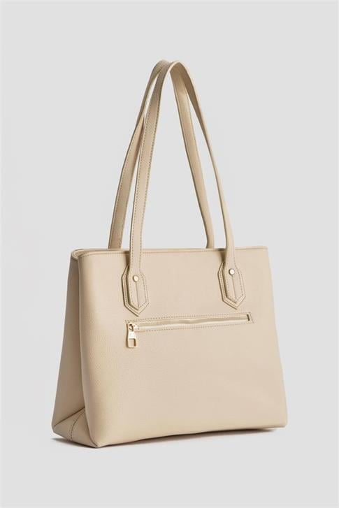 Armine Pia Deri Çanta 25YD7343 Krem