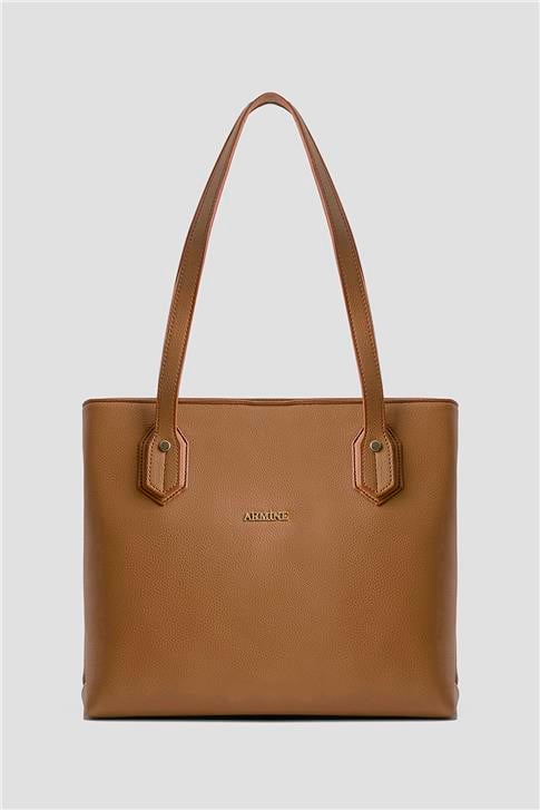 Armine Pia Deri Çanta 25YD7343 Taba