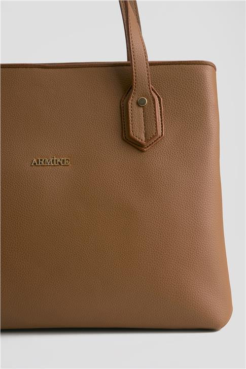 Armine Pia Deri Çanta 25YD7343 Taba