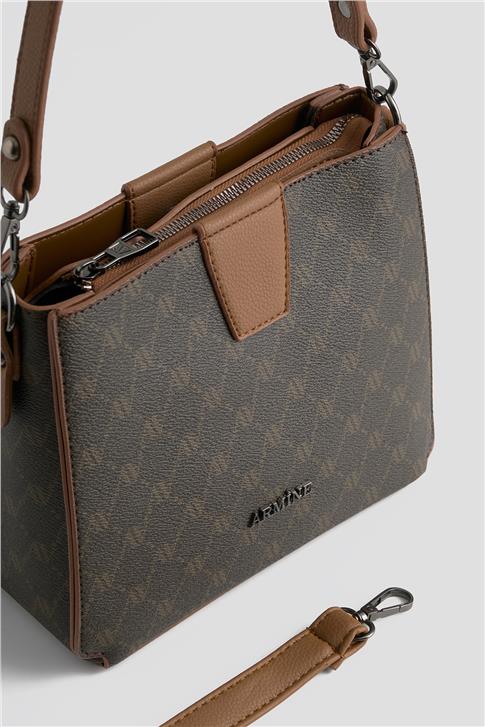 Armine Çanta Noktalı 25YD7348 Kahverengi