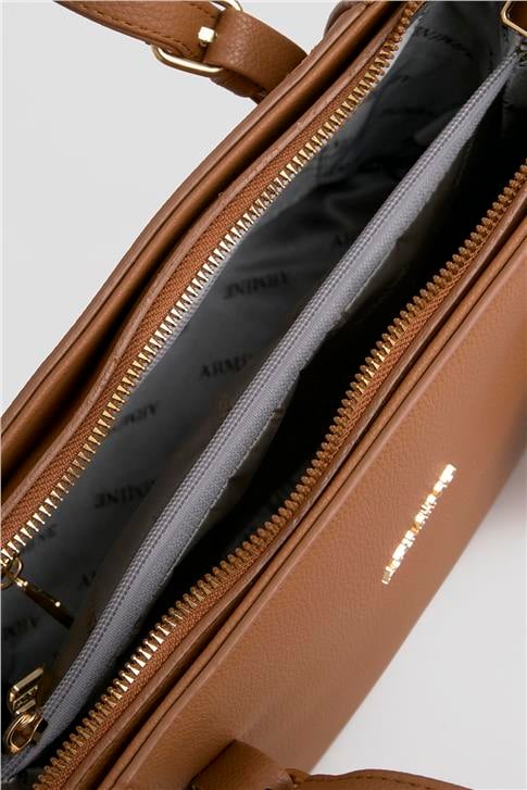 Armine Pia Deri Çanta 25YD7349 Taba