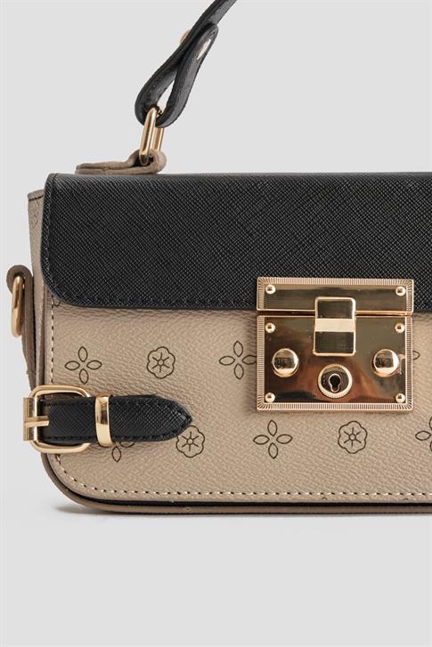 Armine Çanta Baskılı 25YD7359 Vizon