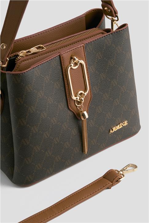 Armine Çanta Noktalı 25YD7361 Kahverengi