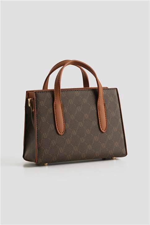 Armine Çanta Noktalı 25YD7363 Kahverengi