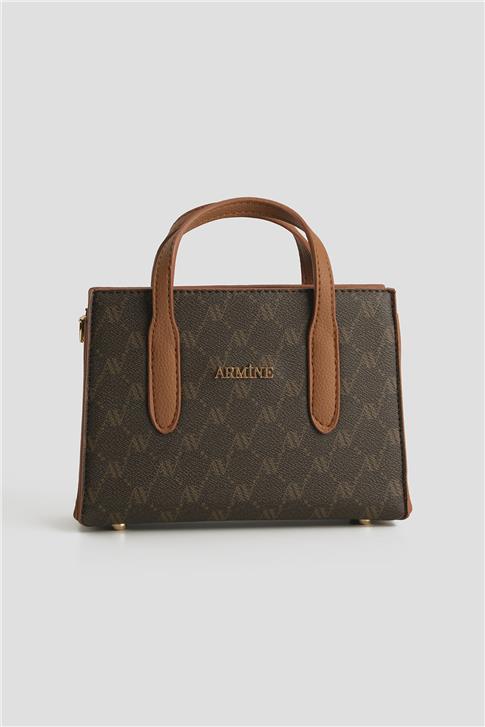 Armine Çanta Noktalı 25YD7363 Kahverengi
