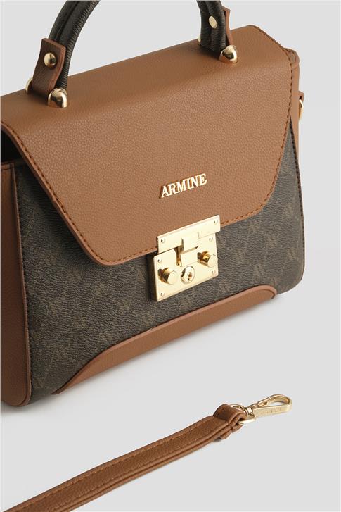 Armine Çanta Noktalı 25YD7378 Kahverengi