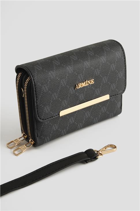 Armine Cüzdan Noktalı 25YD7381 Siyah 