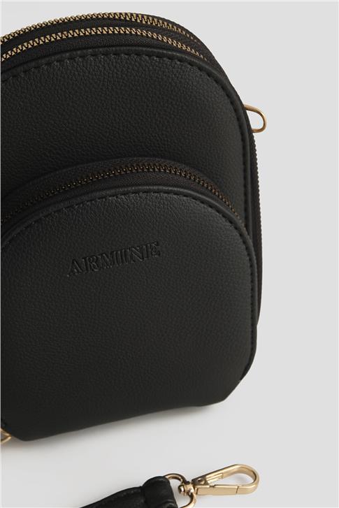 Armine Pia Deri El Çantası 25YD7384 Siyah