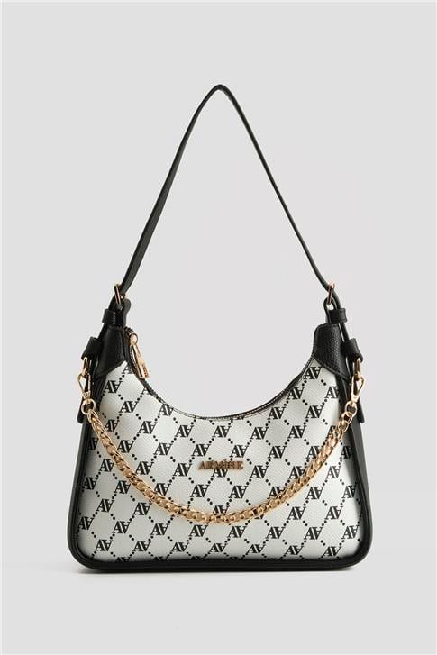 Armine Çanta Noktalı 25YD7386 Beyaz