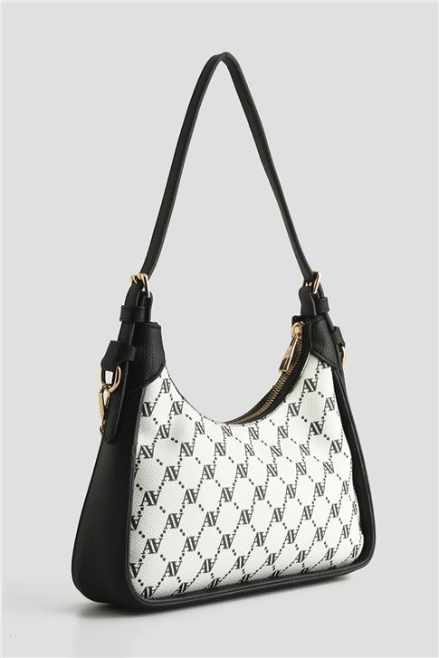 Armine Çanta Noktalı 25YD7386 Beyaz