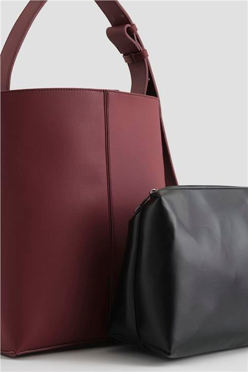 Armine Pia Deri Çanta 25YD7391 Bordo