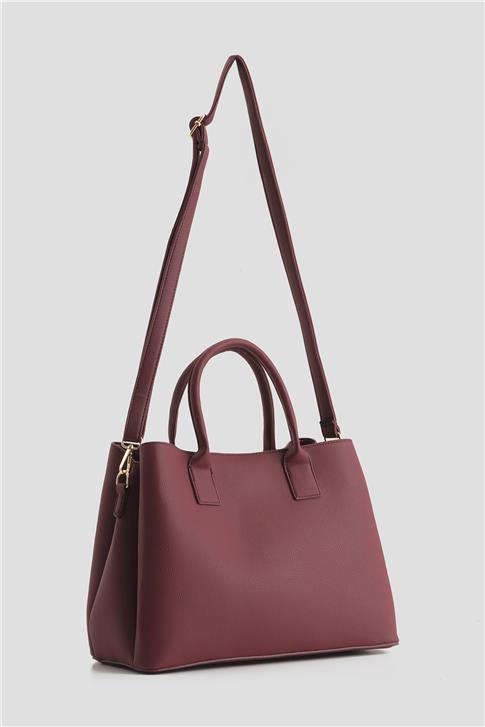 Armine Pia Deri Çanta 25YD7395 Bordo